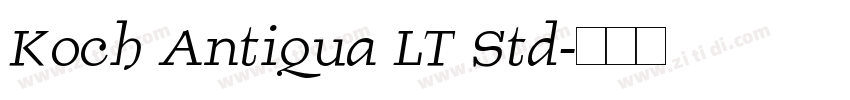Koch Antiqua LT Std字体转换